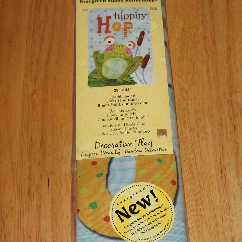 Hippity Hop Frog Decorative Flag